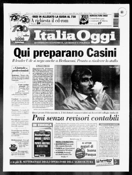 Italia oggi : quotidiano di economia finanza e politica